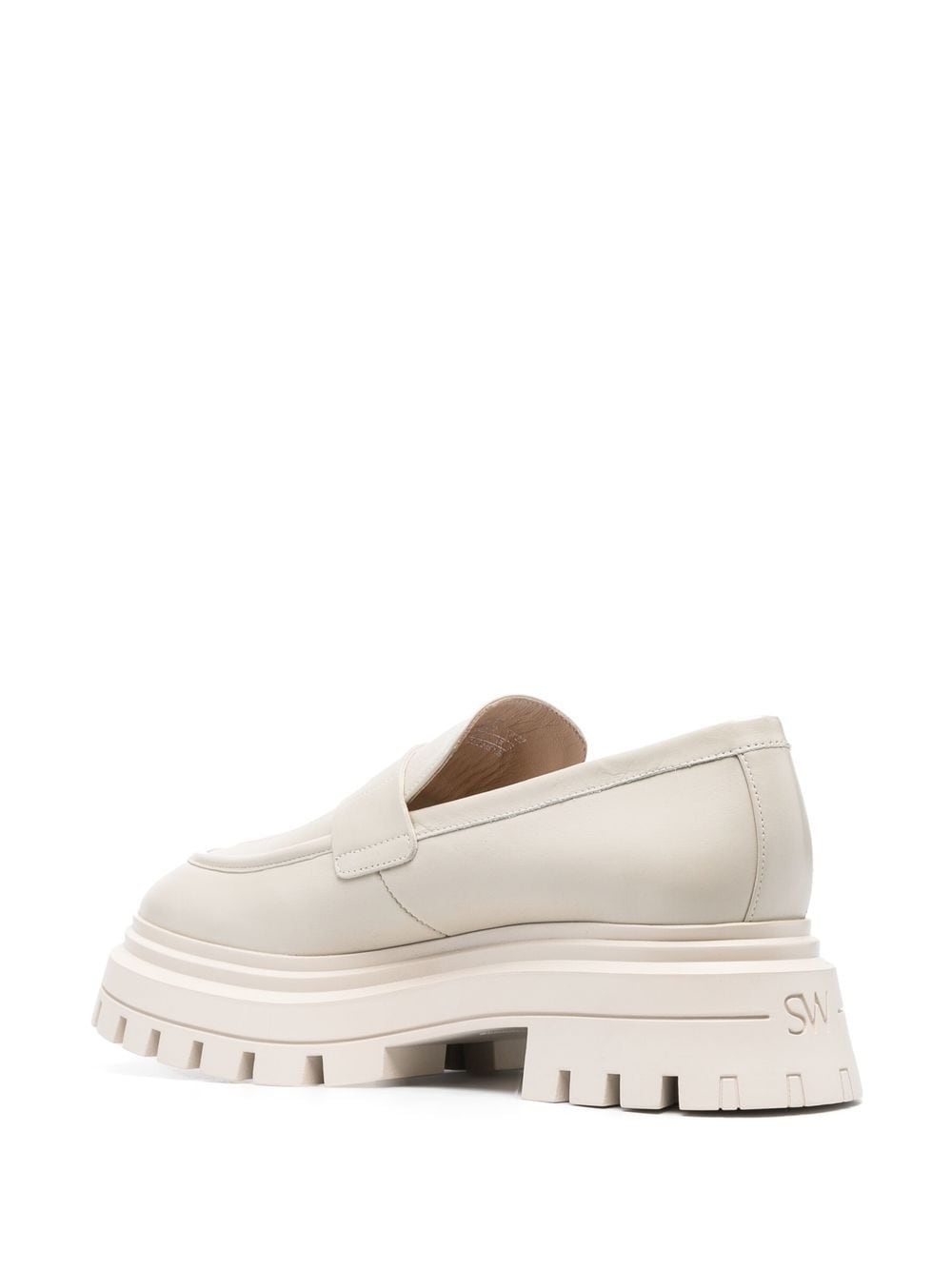 almond-toe leather loafers - 3