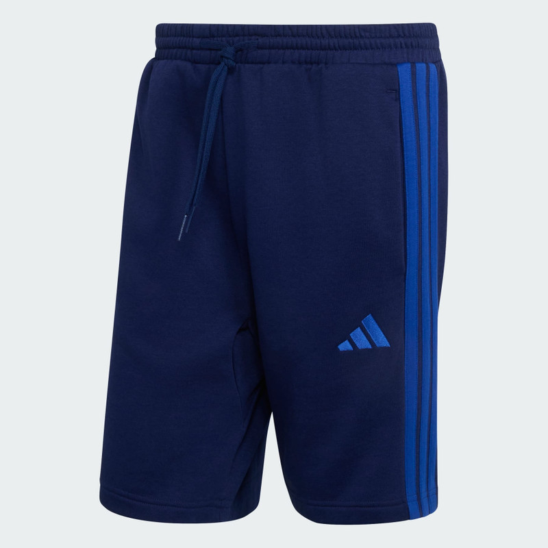 Essentials 3-Stripes Fleece Shorts 1