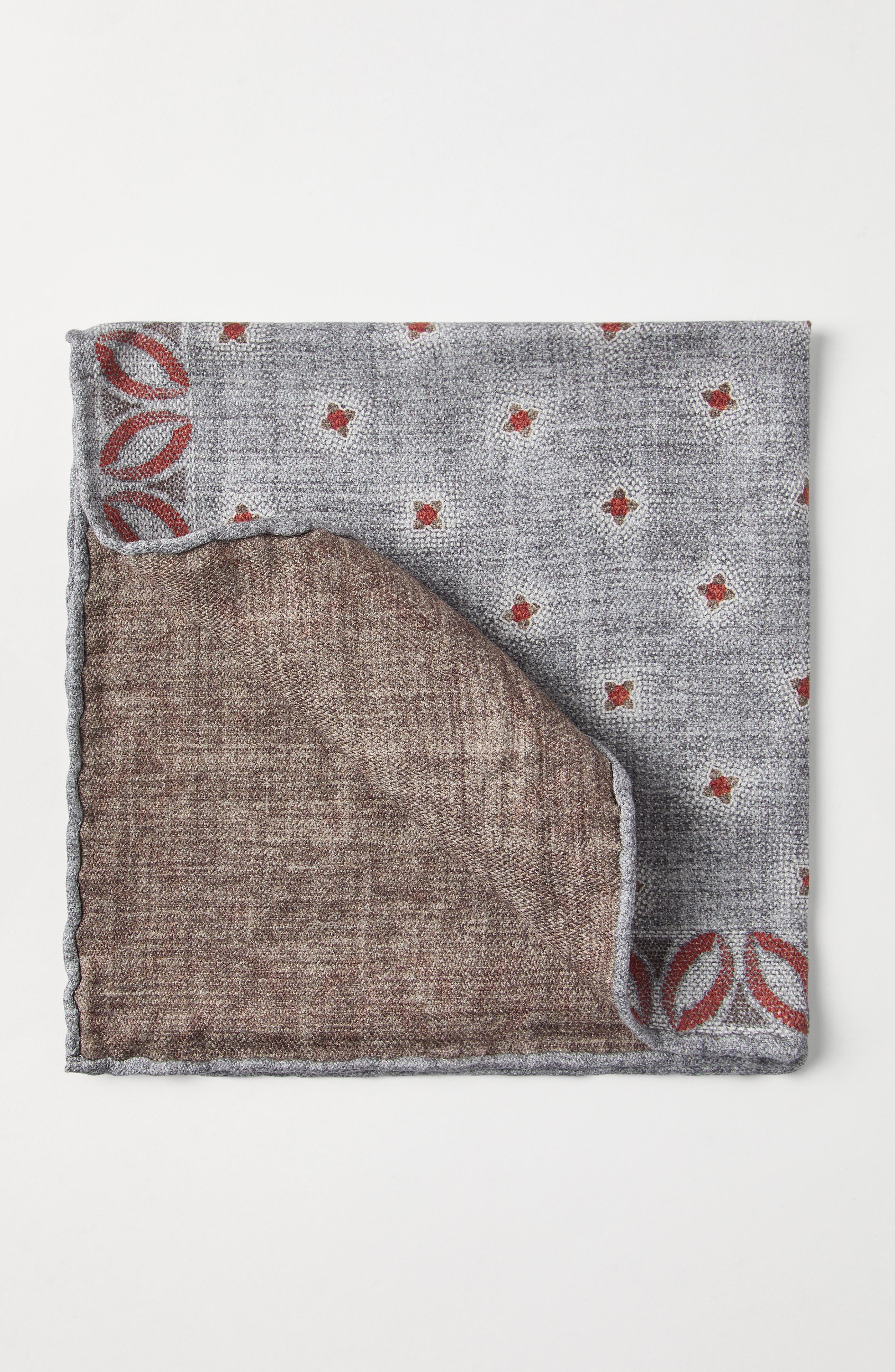 Brunello Cucinelli Silk pocket square in Grey at Nordstrom - 2