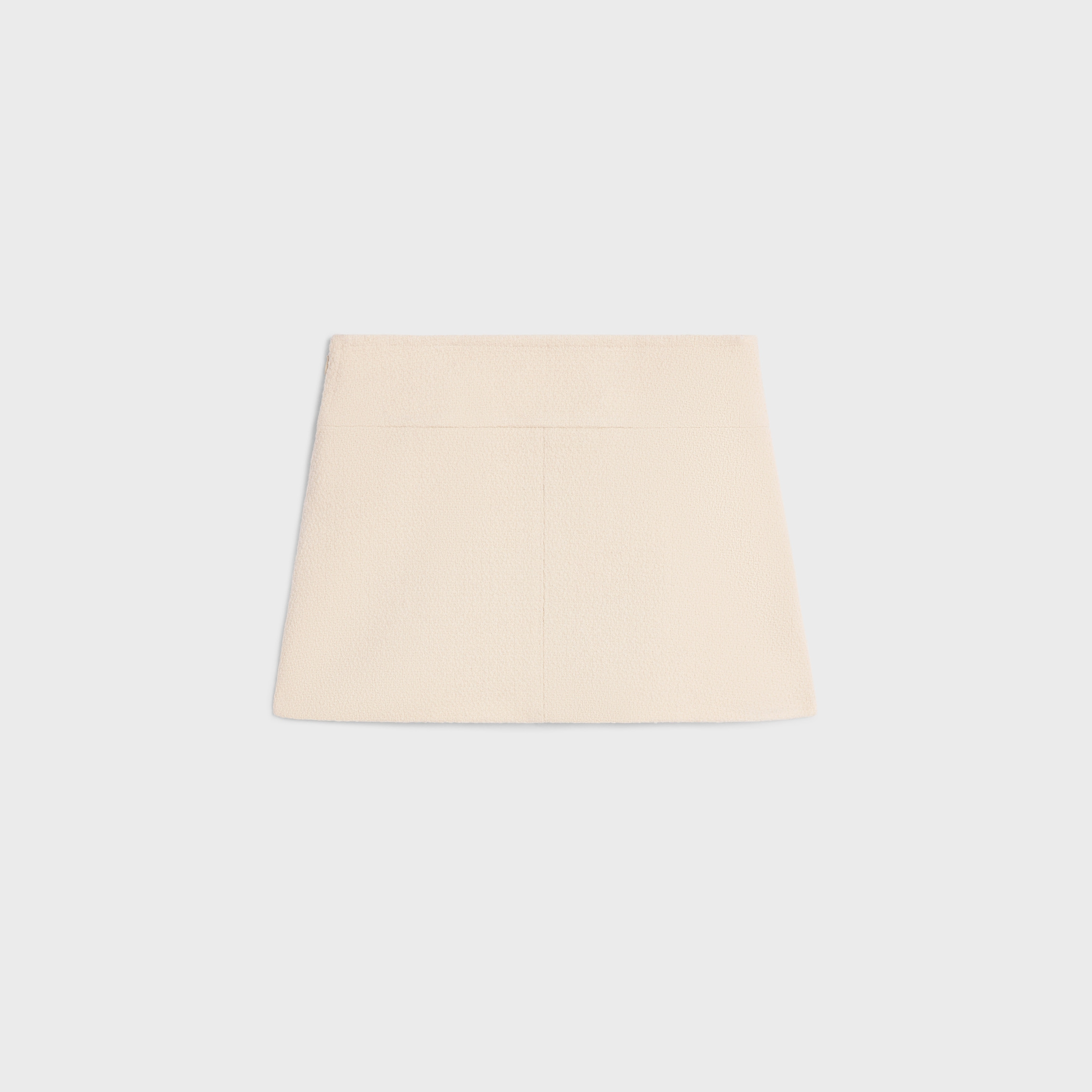 trapeze mini skirt in cashmere tweed - 2