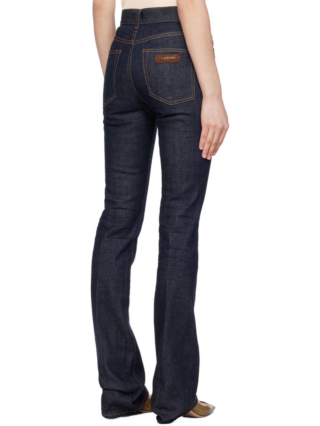 Indigo Flared Jeans - 3