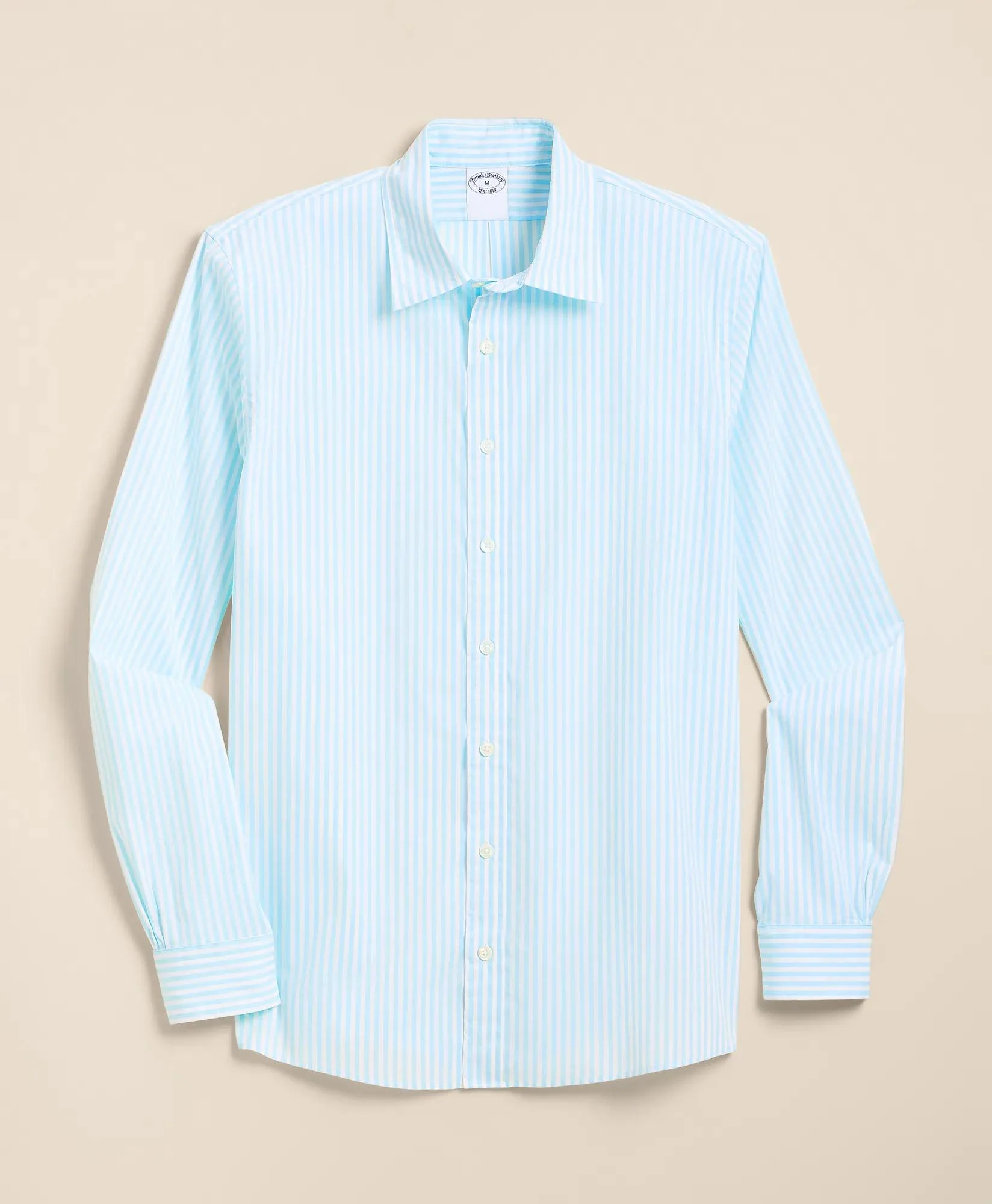 Performance Series Stretch Spread Collar, Striped Sport Shirt - 1