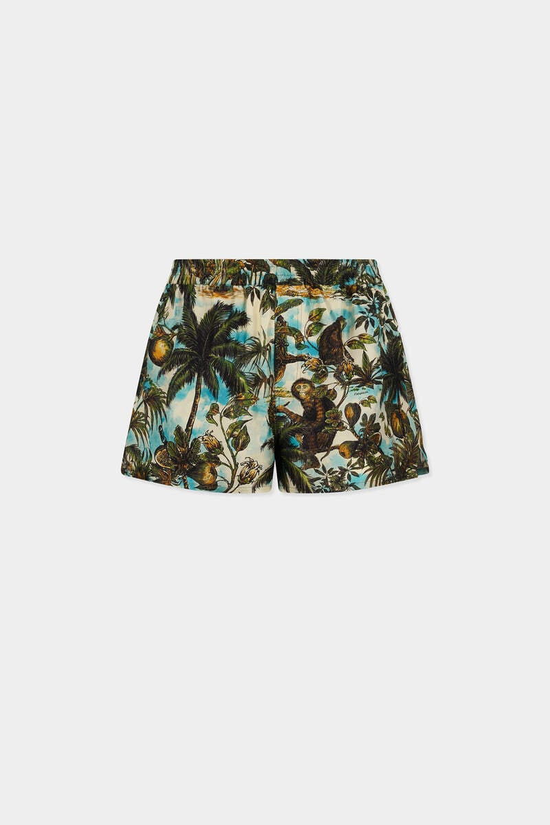 MONKEY PRINT PULL ON SHORTS 1