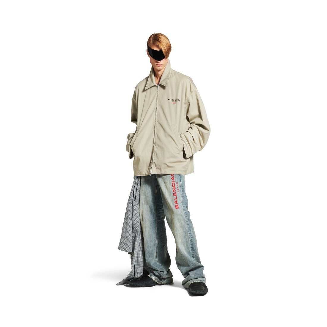 Men's Zip-up Jacket  in Military Beige - 2