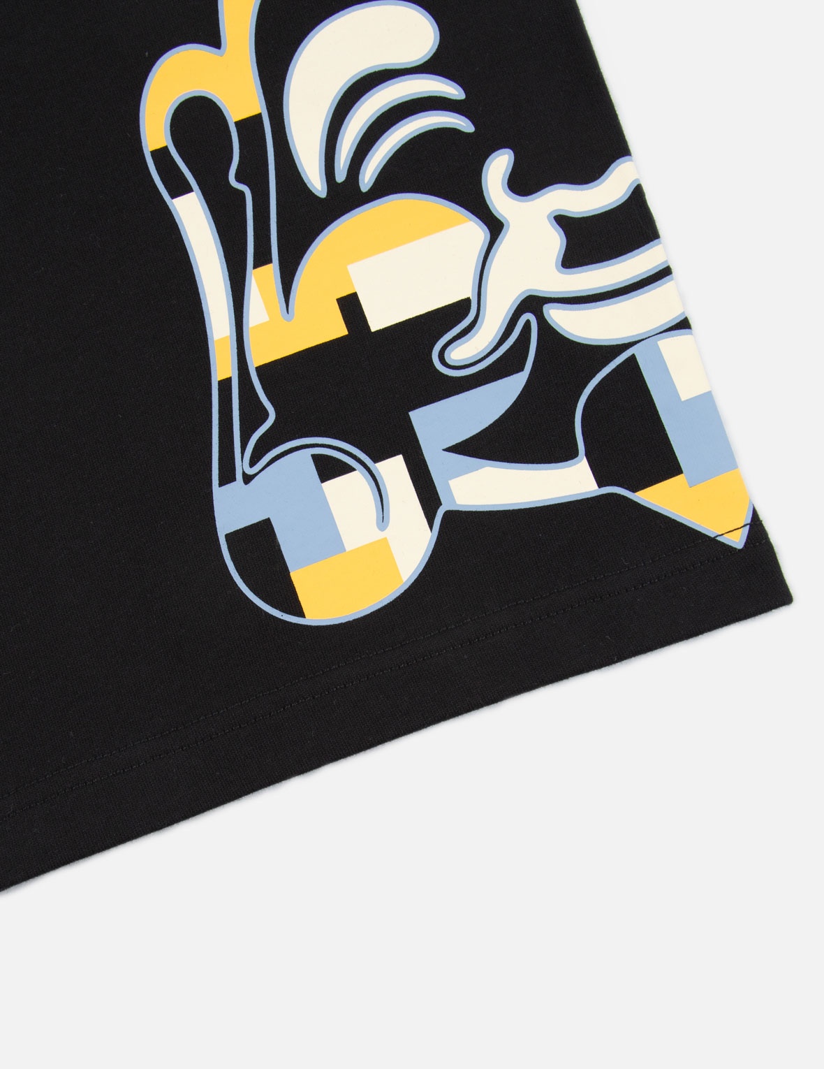 COLOR-BLOCKING GODHEAD PRINT SWEAT SHORTS - 11