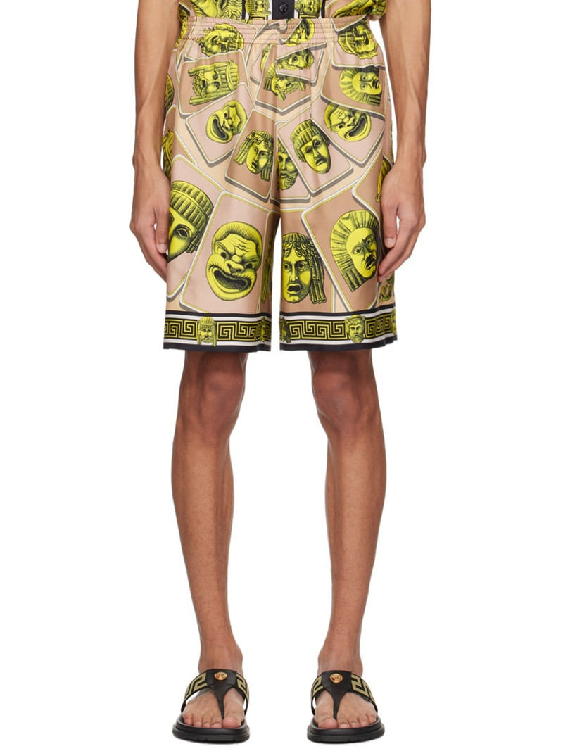 Beige 'Le Maschere' Shorts 1