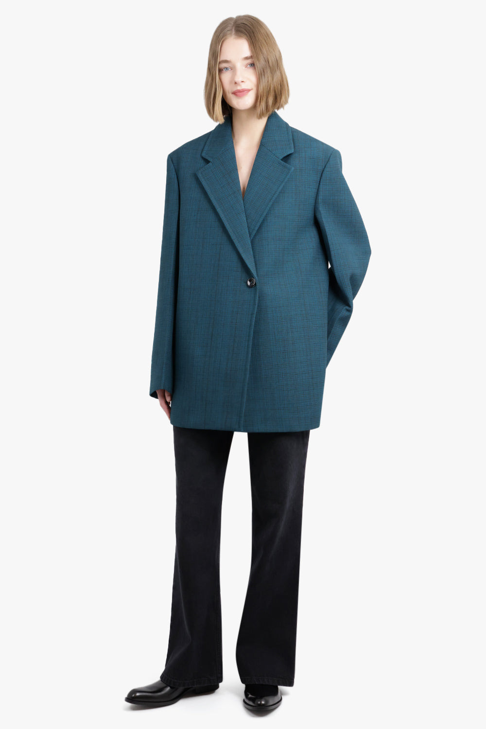 WRAP RELAXED FIT JACKET | MOON RIVER - 3