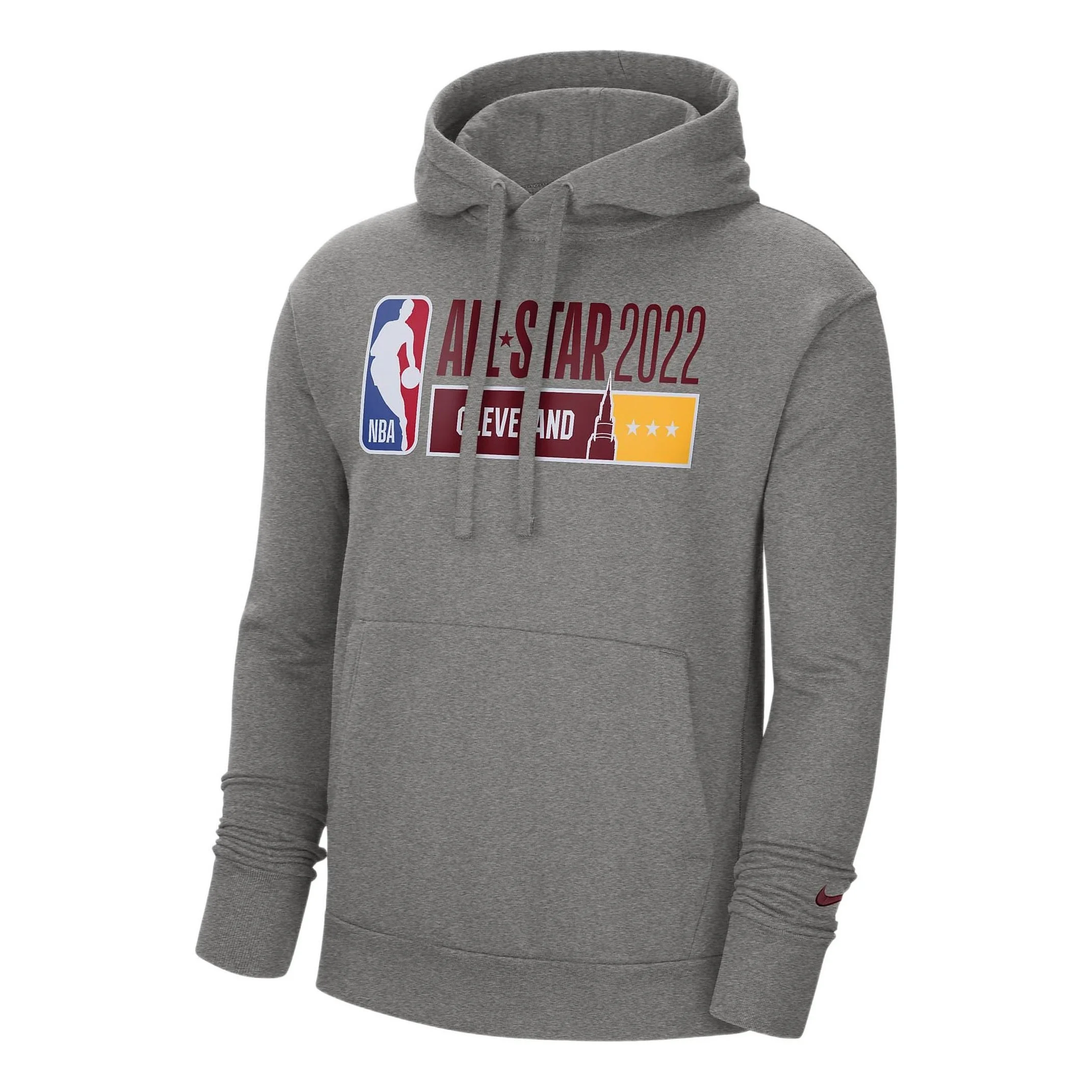 Nike NBA All-star Alphabet Printing Fleece Loose Casual Grey DH9529-063 - 1