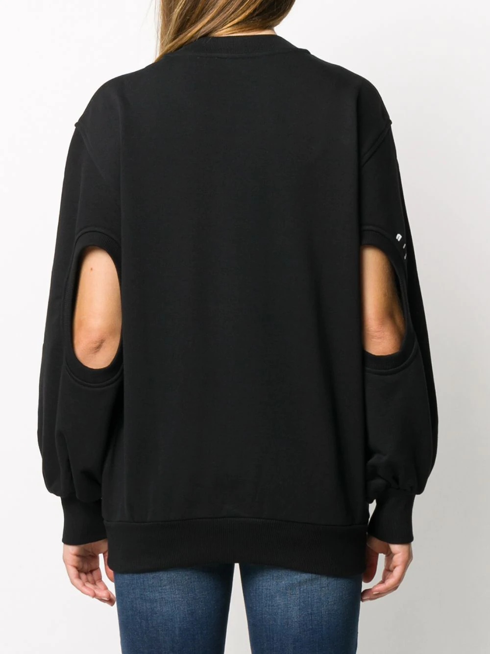 cut-detail sweatshirt - 4