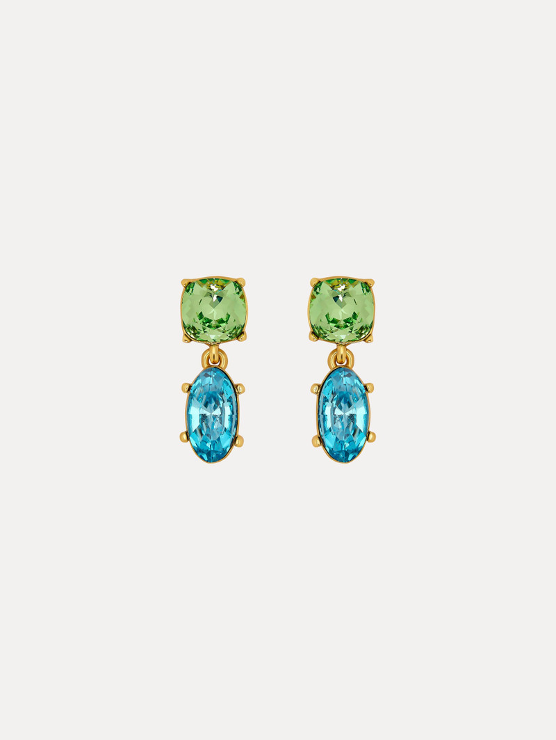 DOUBLE CRYSTAL DROP EARRINGS 1