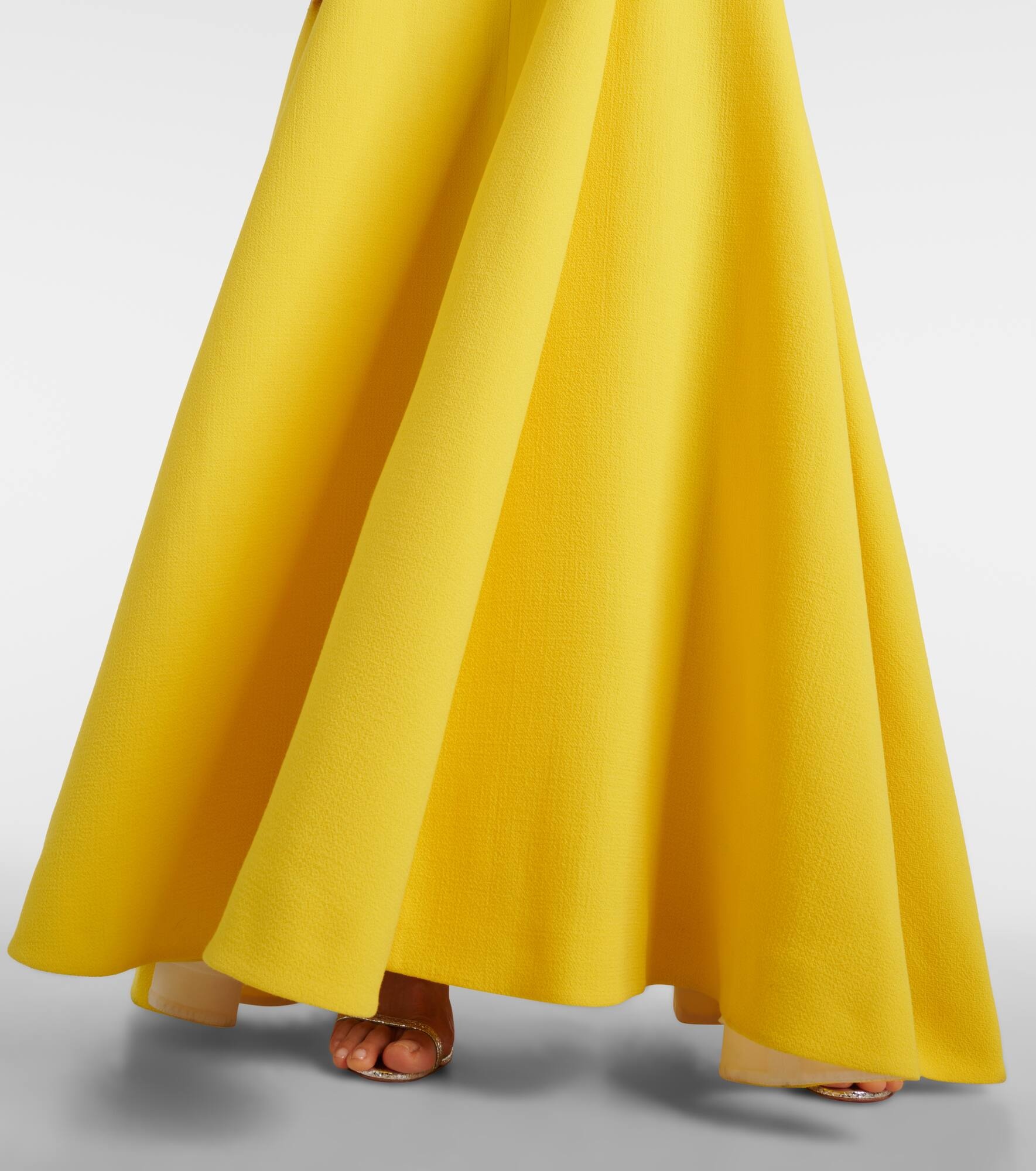 Malinda wool crêpe gown - 5