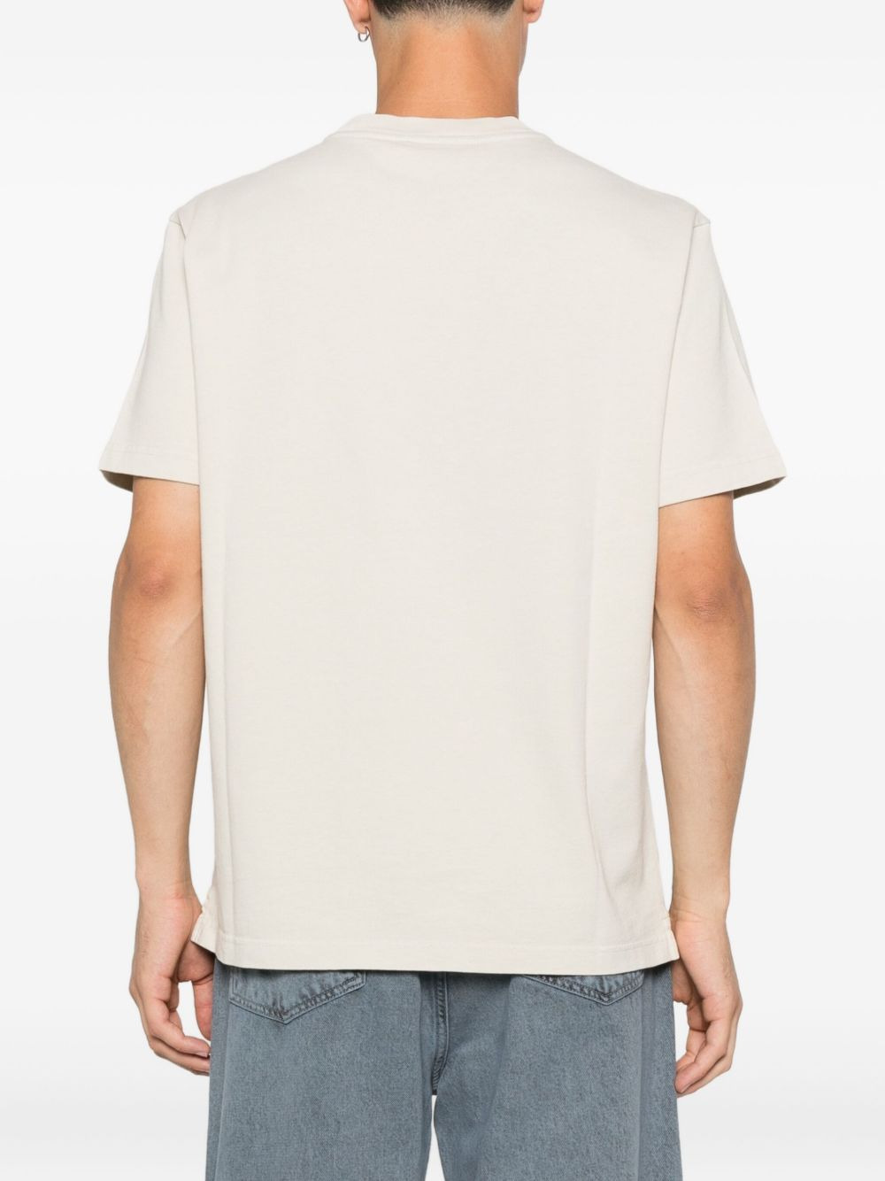 logo cotton T-shirt - 4