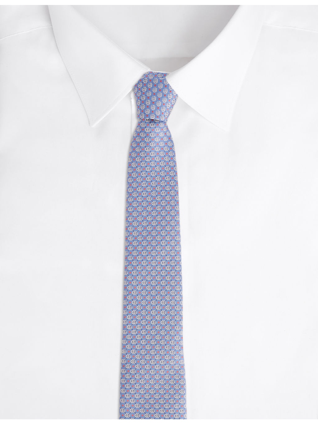 Double-G Jacquard Silk Tie - 3