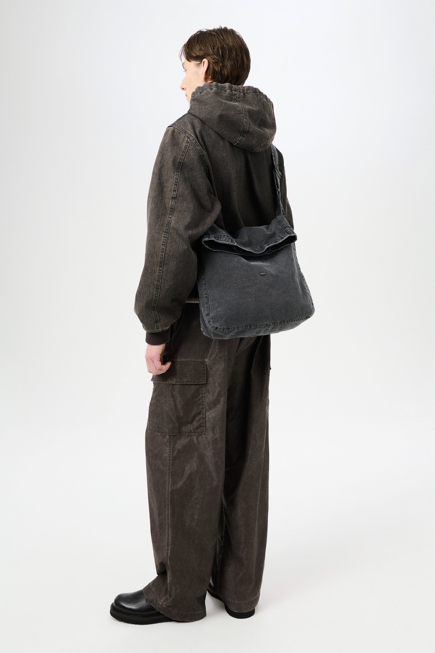 Sling Bag Black Enzyme Canvas - 4