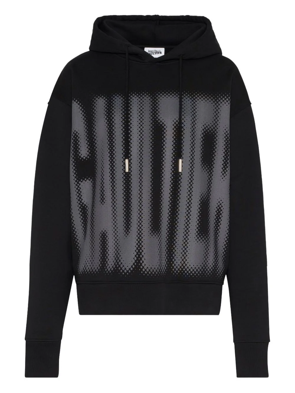 halftone-print hoodie - 1