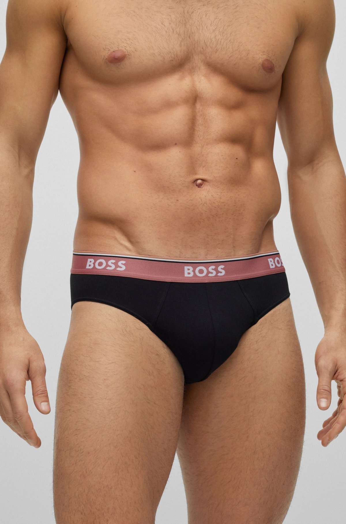THREE-PACK OF REGULAR-RISE STRETCH-COTTON BRIEFS - 4