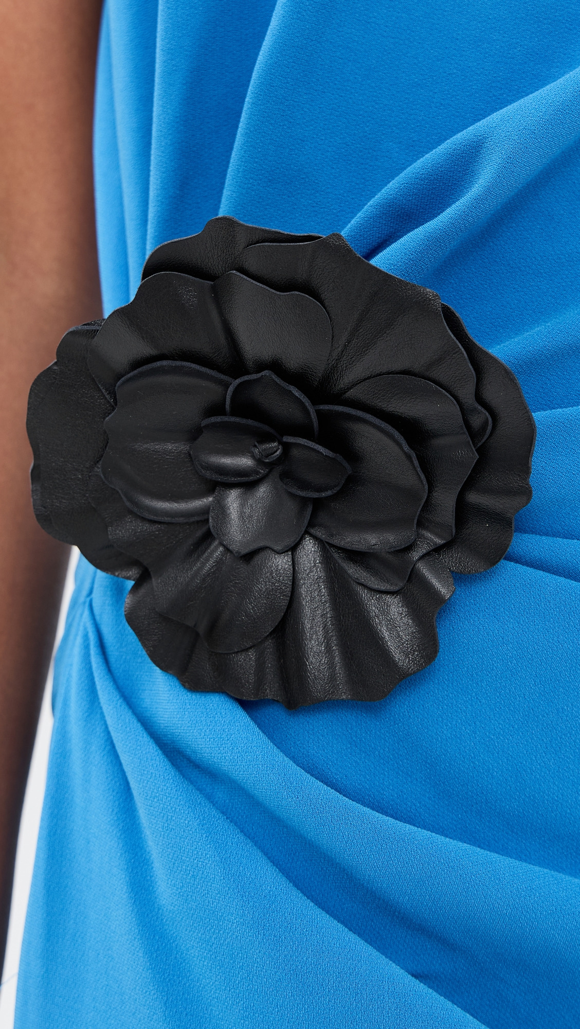 Indria Dress In Matte Double Crepe - 5