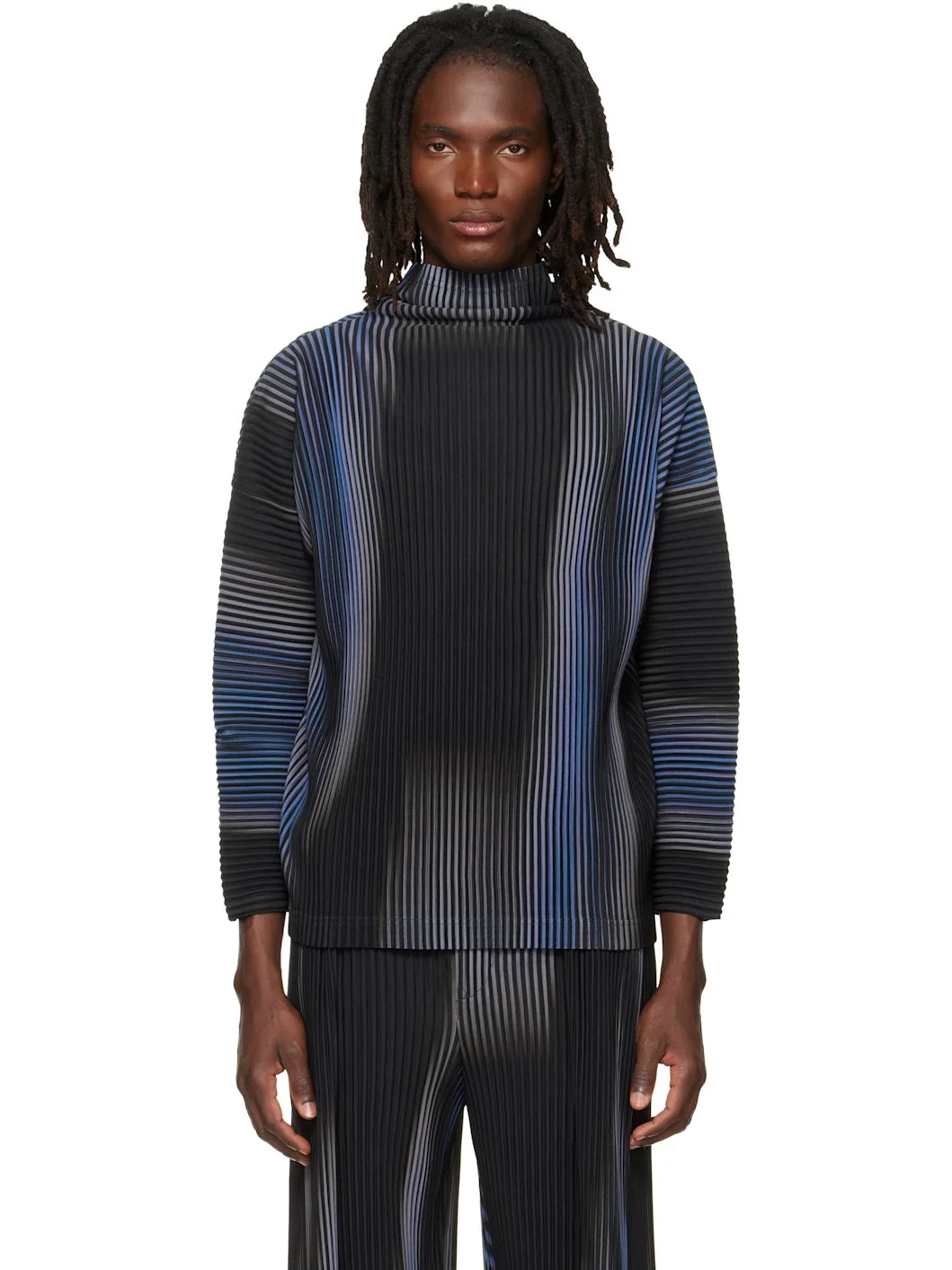 Blue & Black Blend Of Lights T-shirt - 1
