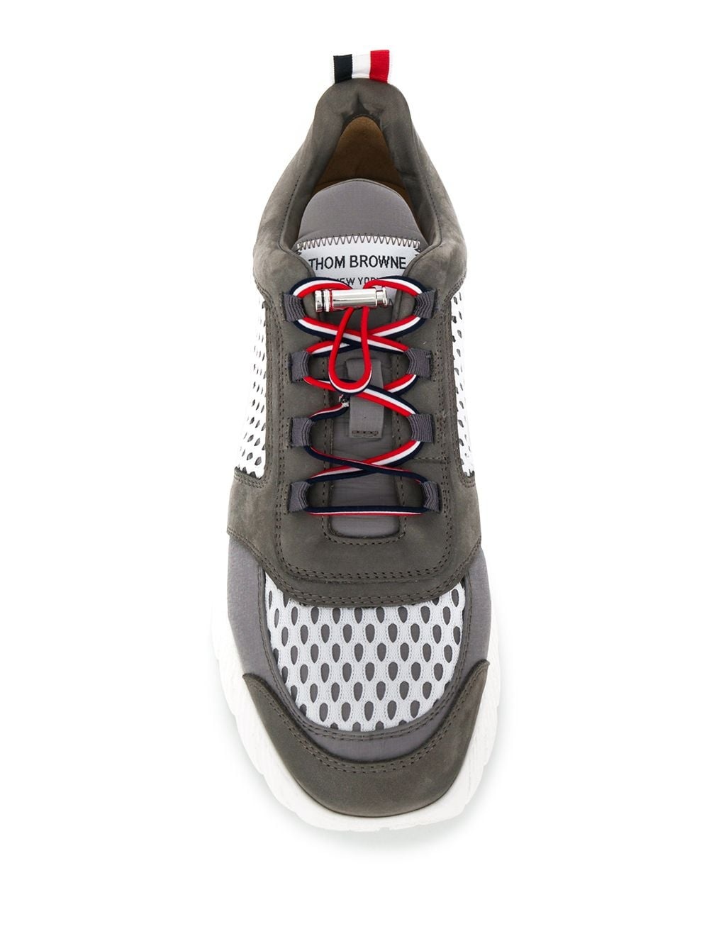 mesh-panel low-top sneakers - 4