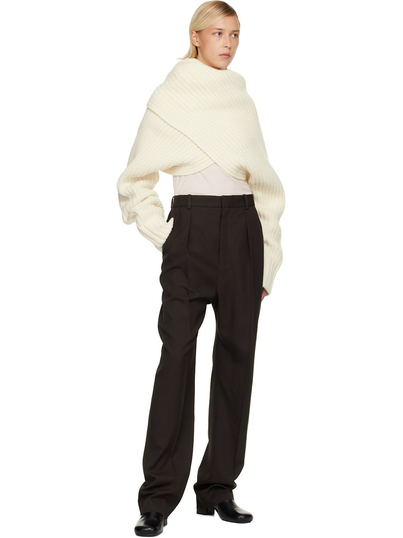 sacai Off-White Wool Knit Pullover Turtleneck outlook
