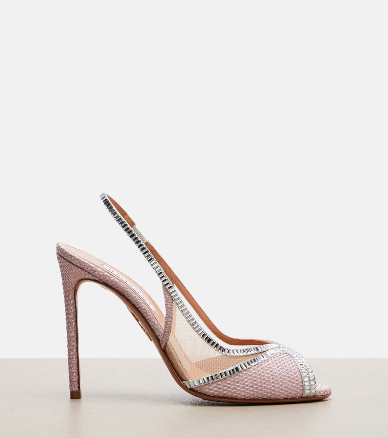 Wild Aurora embellished slingback sandals 5