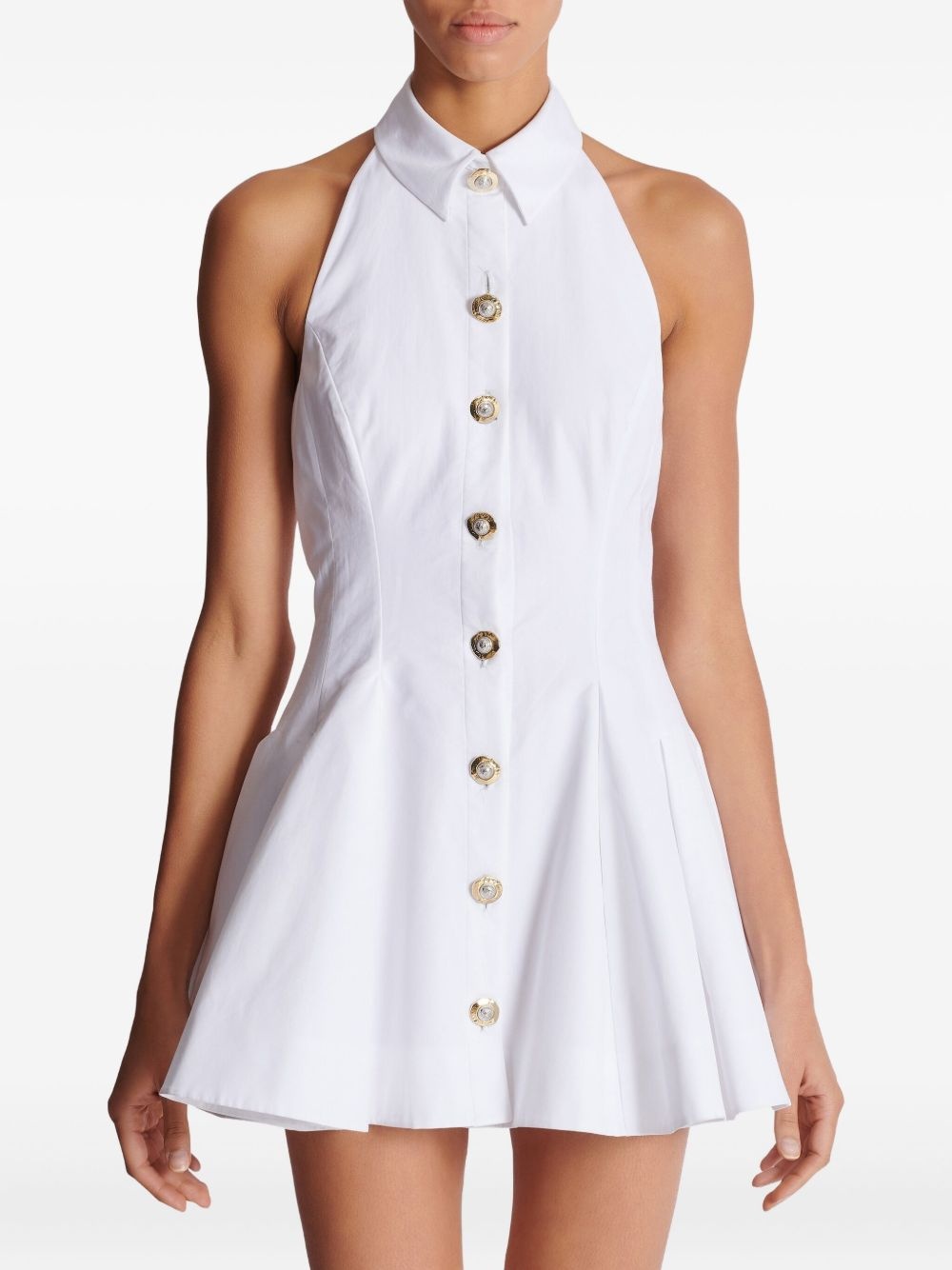 backless poplin dress - 5