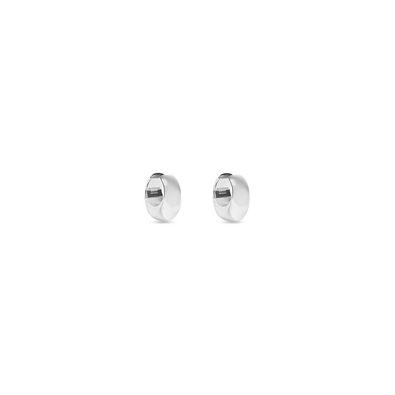 BALENCIAGA Women's Garde-robe Earrings in Silver outlook