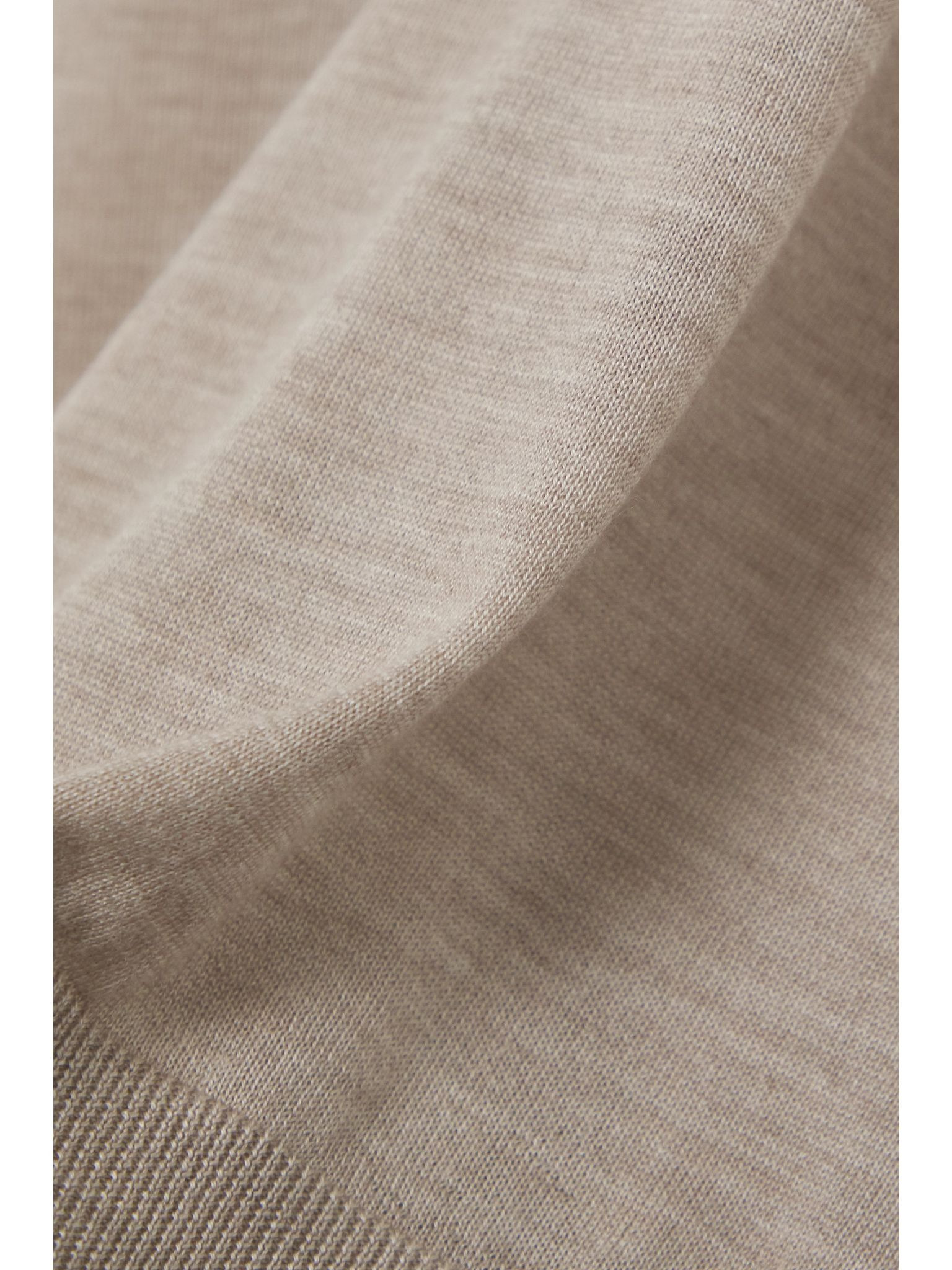 Frank cashmere and silk-blend polo shirt Beige - 4