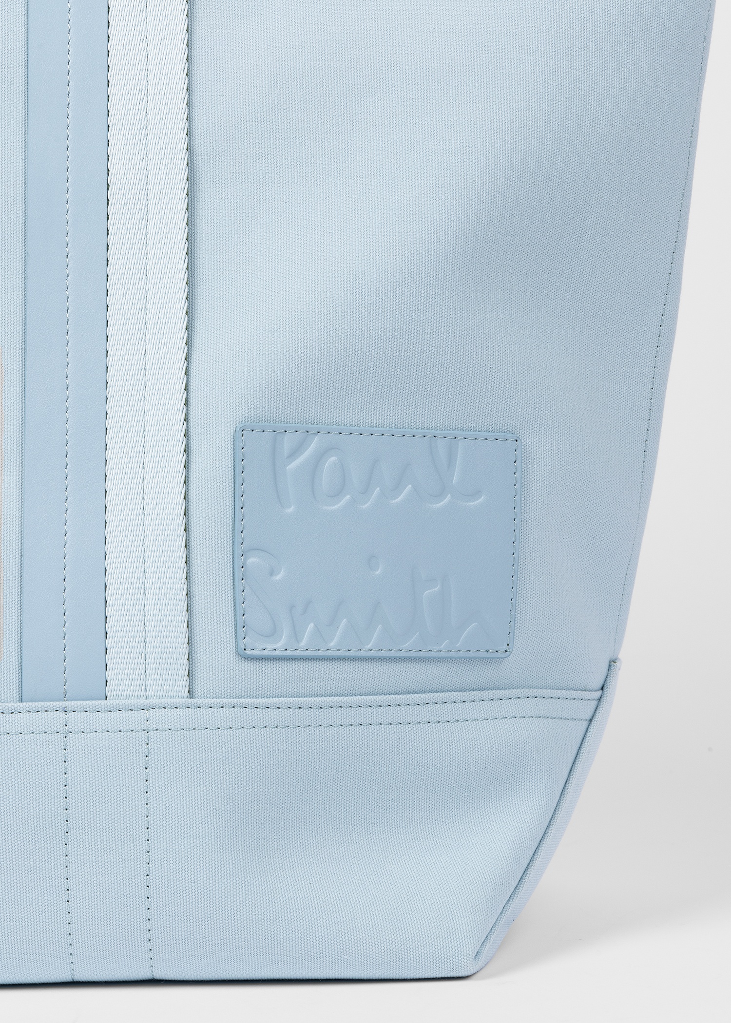 Sky Blue Canvas Reversible Tote Bag - 7