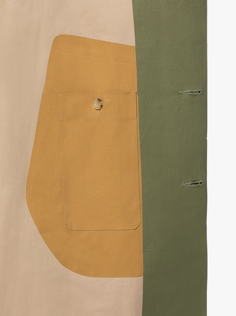 OXFORD FAWN PATCHWORK BONDED COTTON 3/4 COAT 6