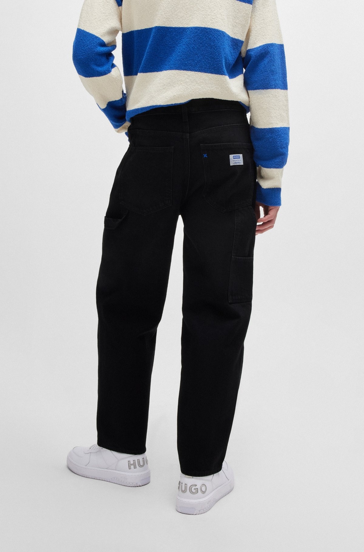 BAGGY-FIT JEANS IN COTTON DENIM - 5