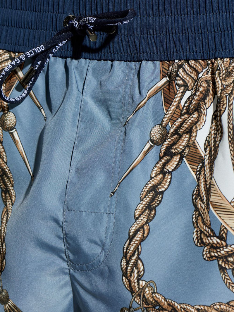 Dolce & Gabbana rope print swim shorts outlook