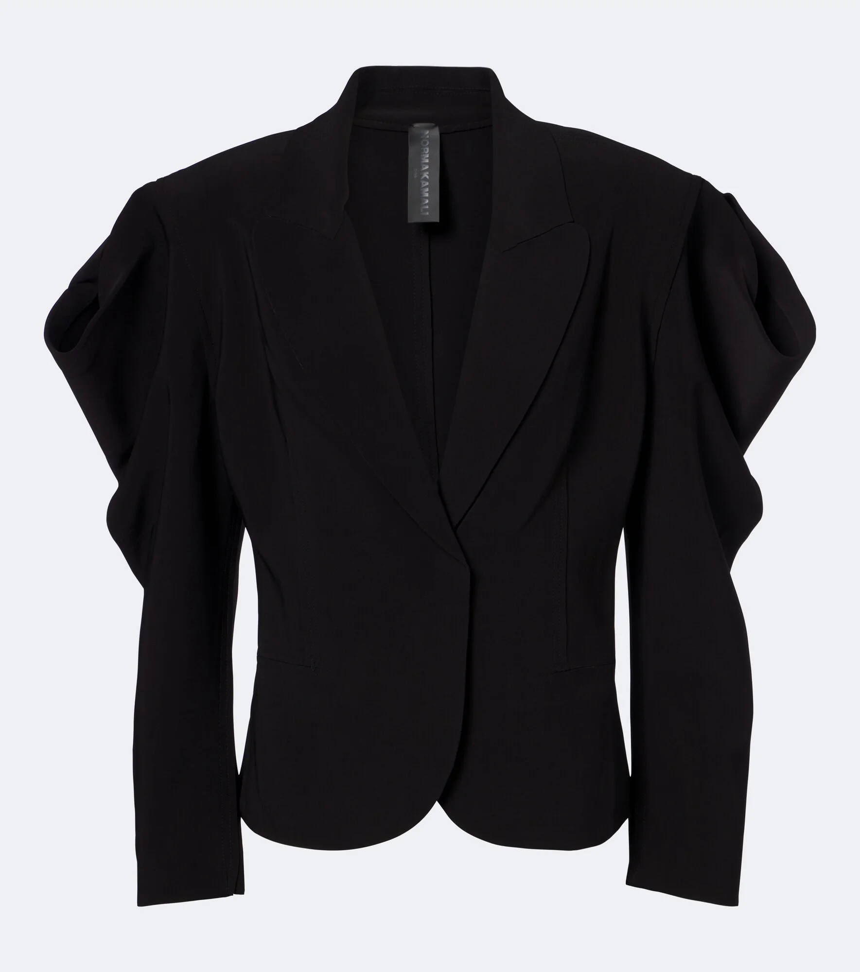 Draped jersey blazer - 1