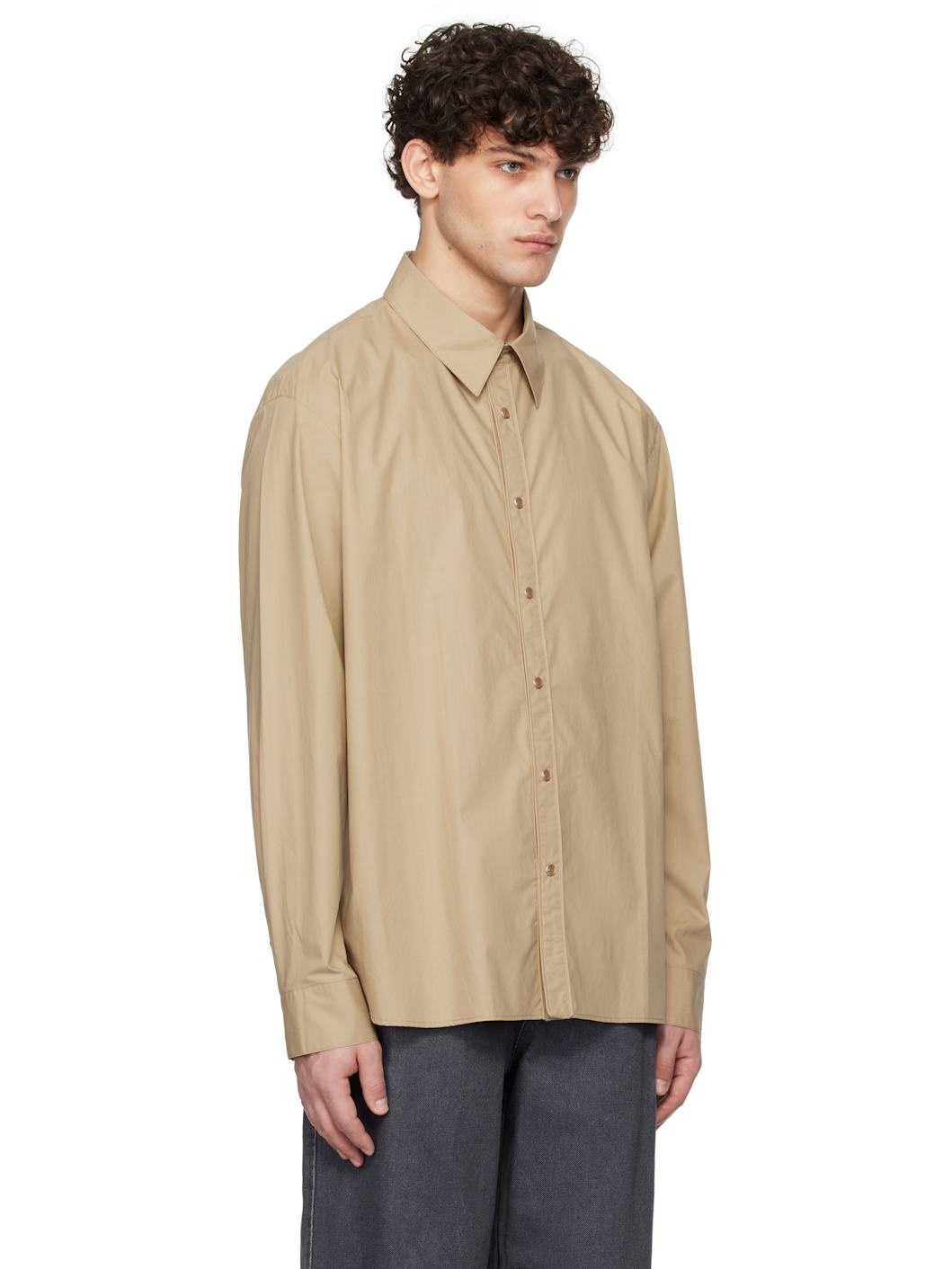 Beige Western Shirt - 2