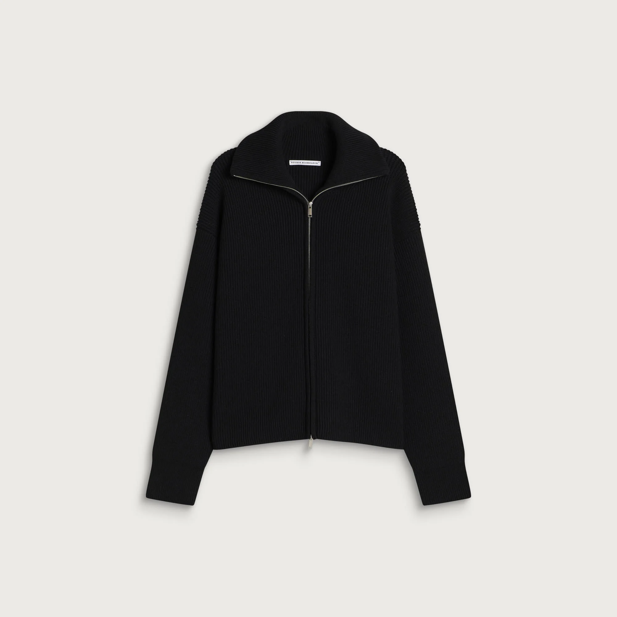 Studio Nicholson Sandos Rib Zip Though Jumper - 1