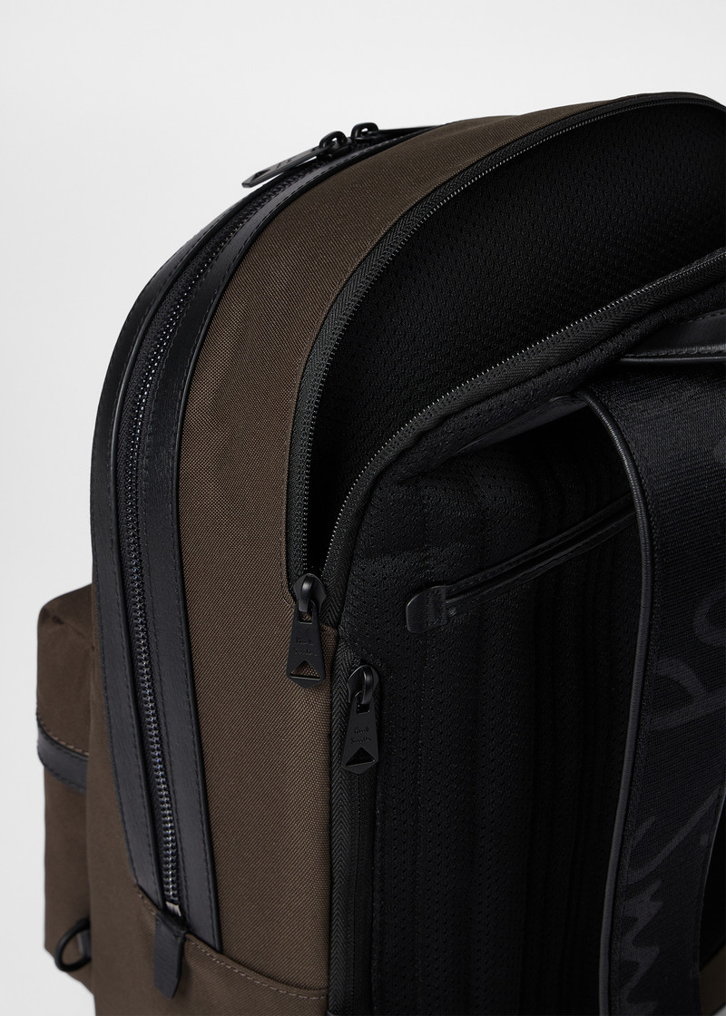 Khaki Cordura® Laser 'Signature Stripe' Backpack 7