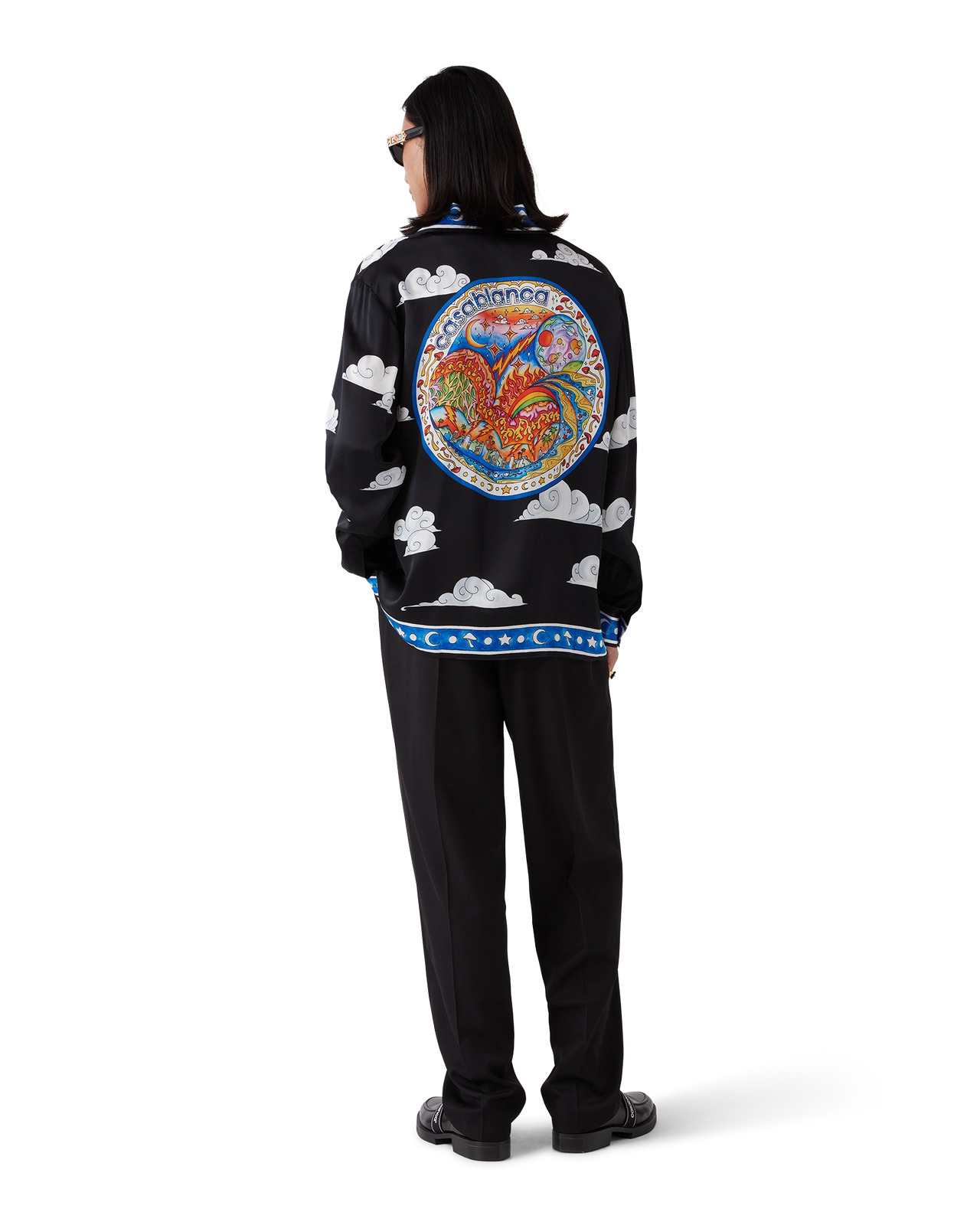 The Four Elements Long Sleeve Silk Shirt | Casablanca Paris - 3