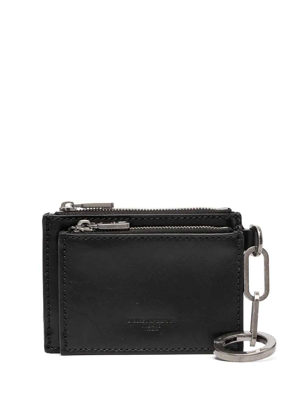 logo-embossed zip wallet - 1