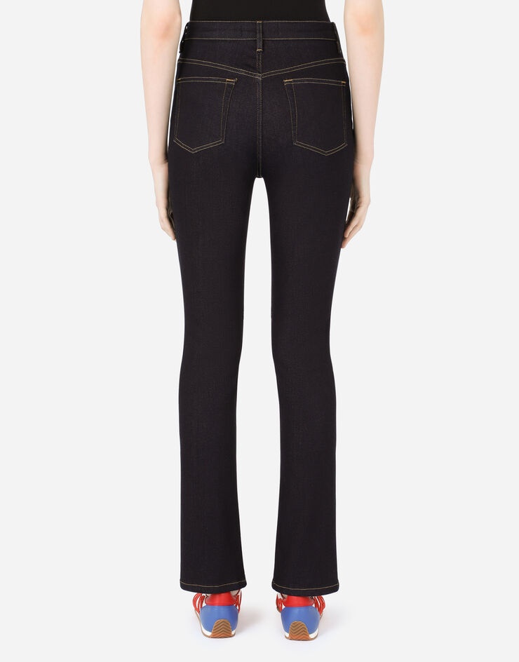 Stretch denim jeans with slits - 2