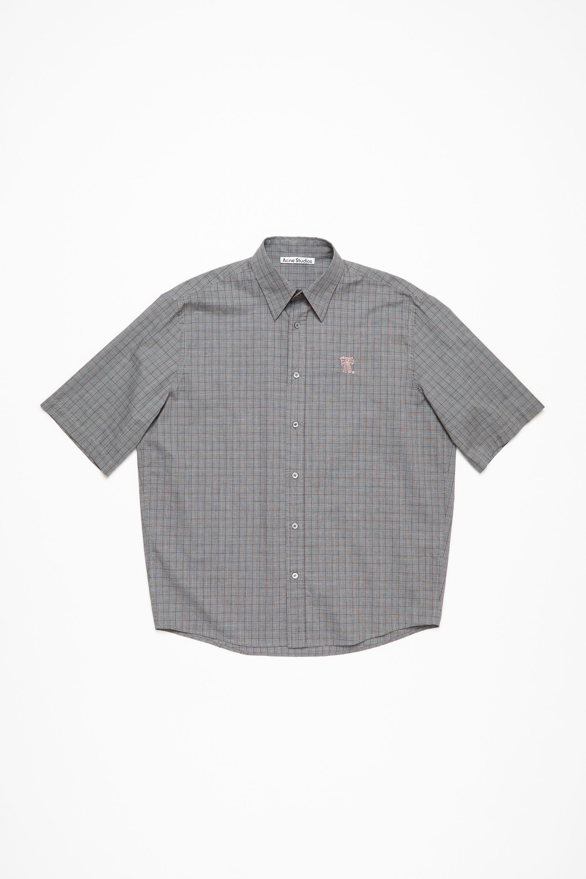 Short sleeve button-up - Grey - 5