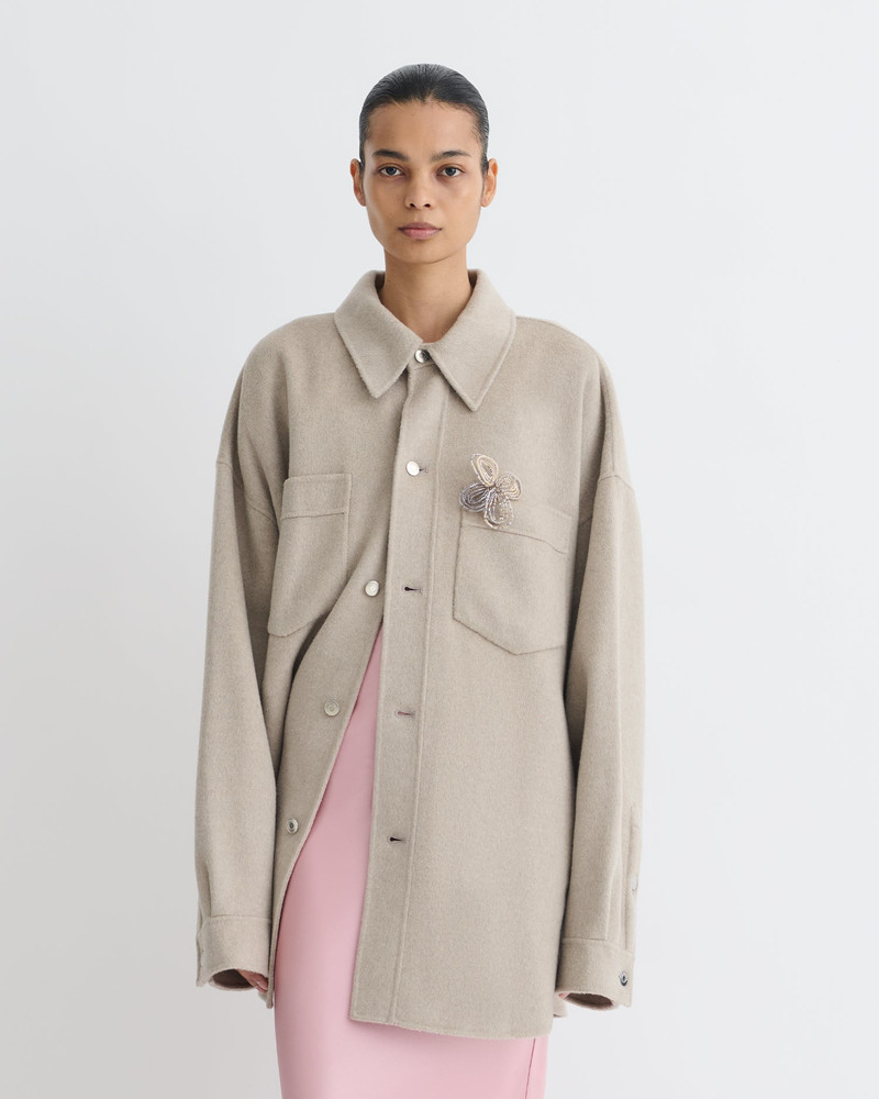 Nanushka Double Wool Overshirt outlook