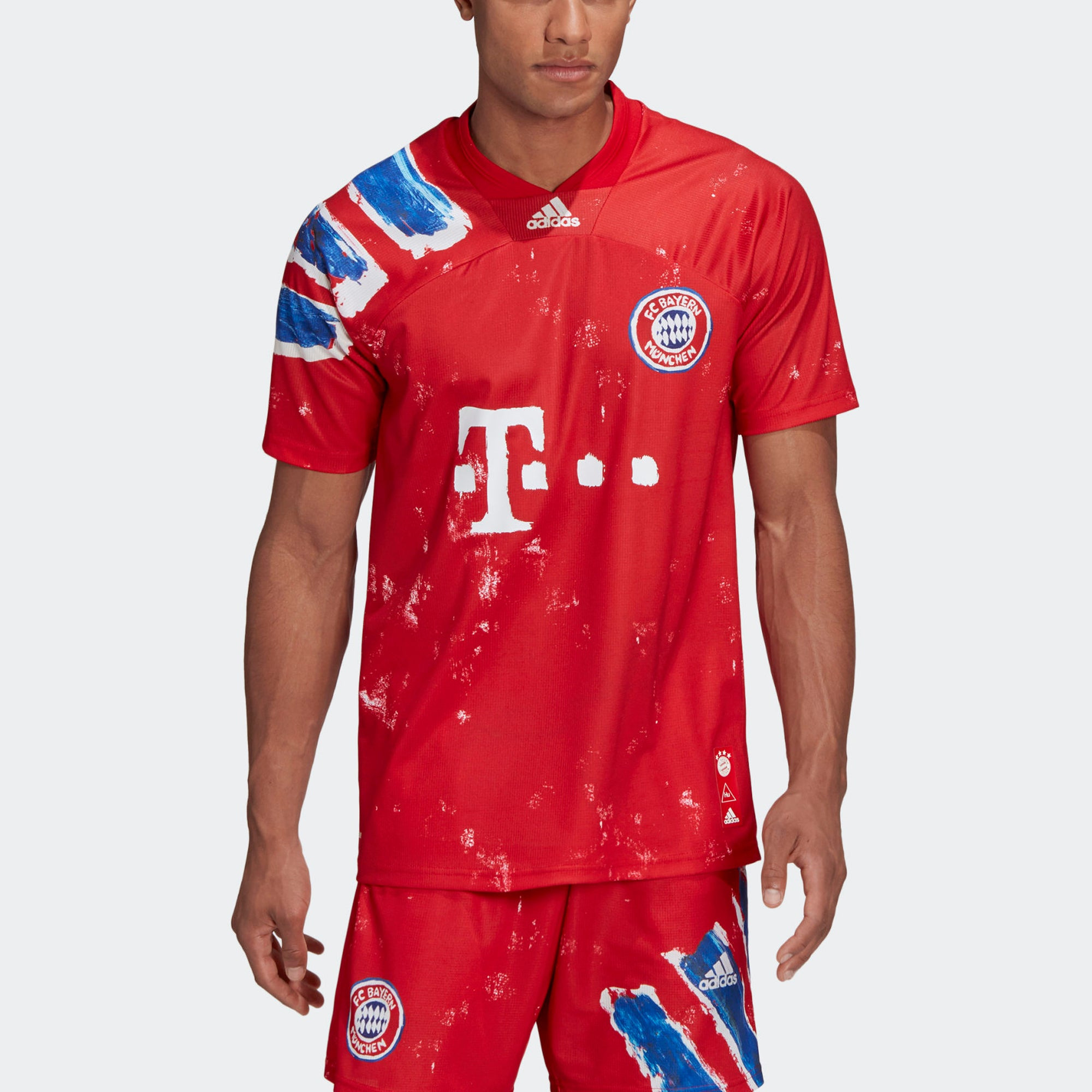 adidas x Human Race FC Bayern Munich Jersey 'Fcb True Red White' GJ9088 - 4