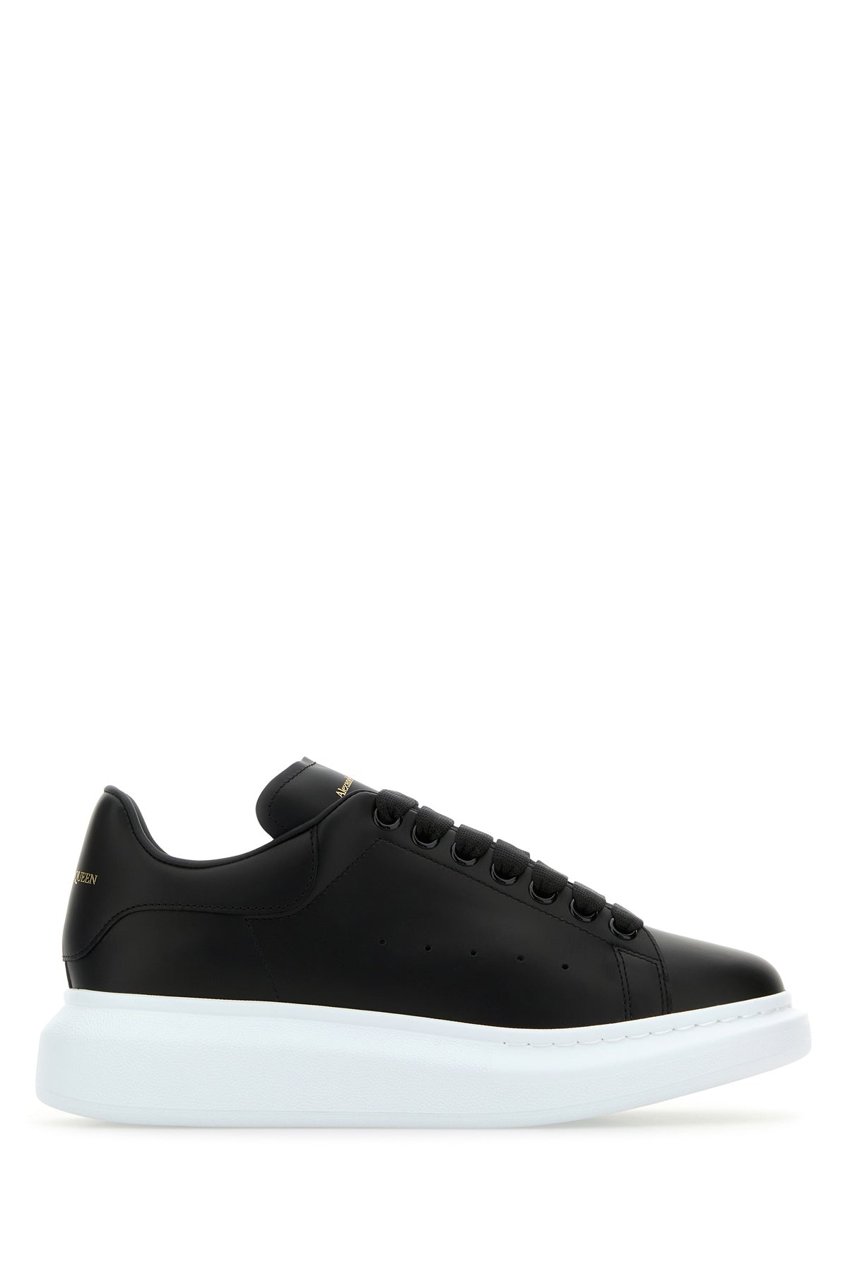 Black leather sneakers - 1