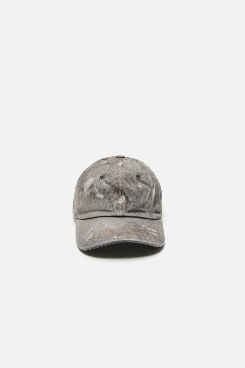 Washed denim cap - Black 1