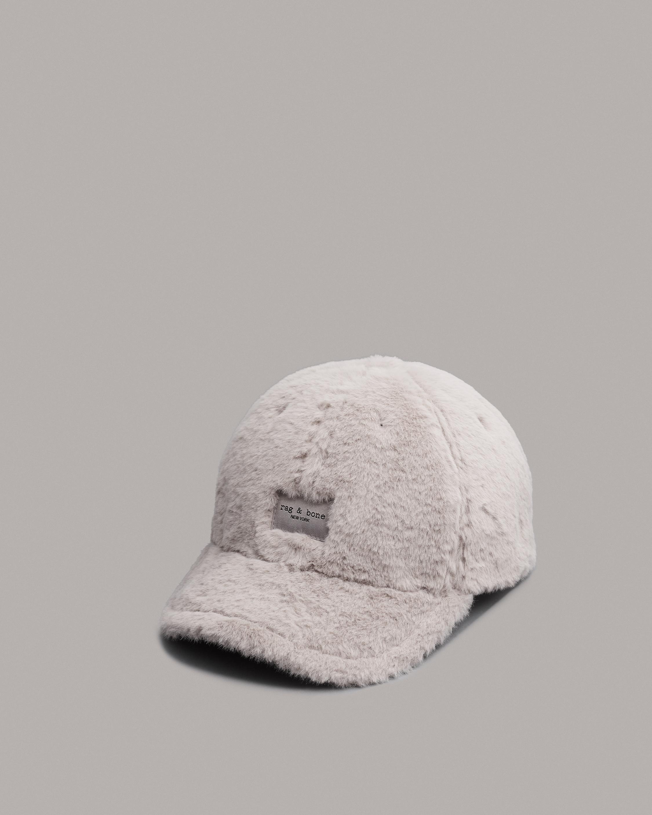 rag & bone Addison Baseball Cap Faux Fur Hat