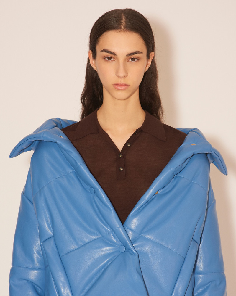 HIDE - OKOBOR™ alt-leather puffer jacket - Blue 8