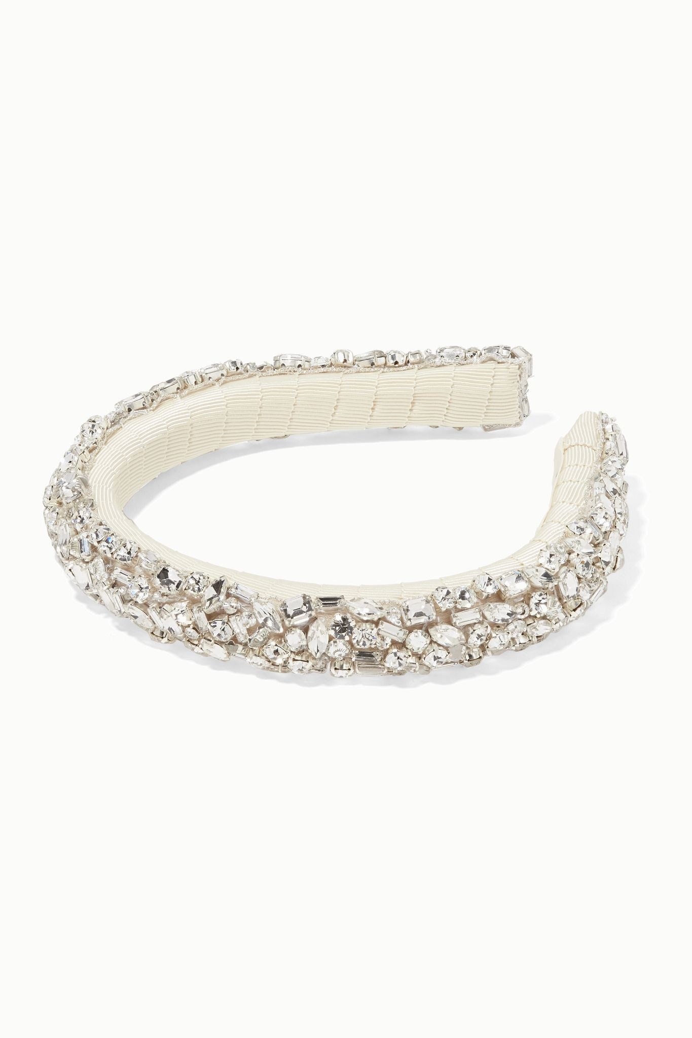 Czarina crystal-embellished grosgrain headband - 1