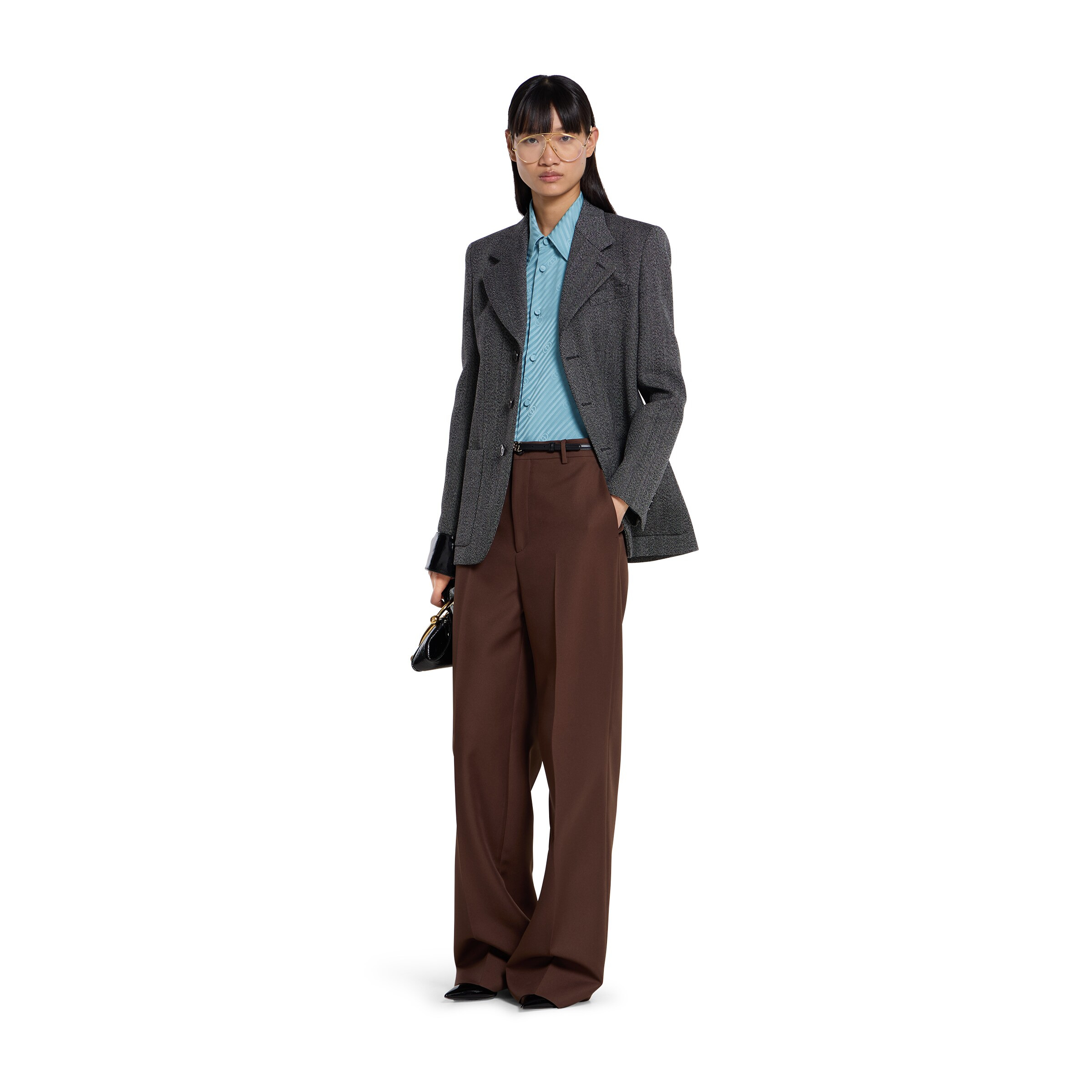 Interlocking GG silk jacquard shirt - 2