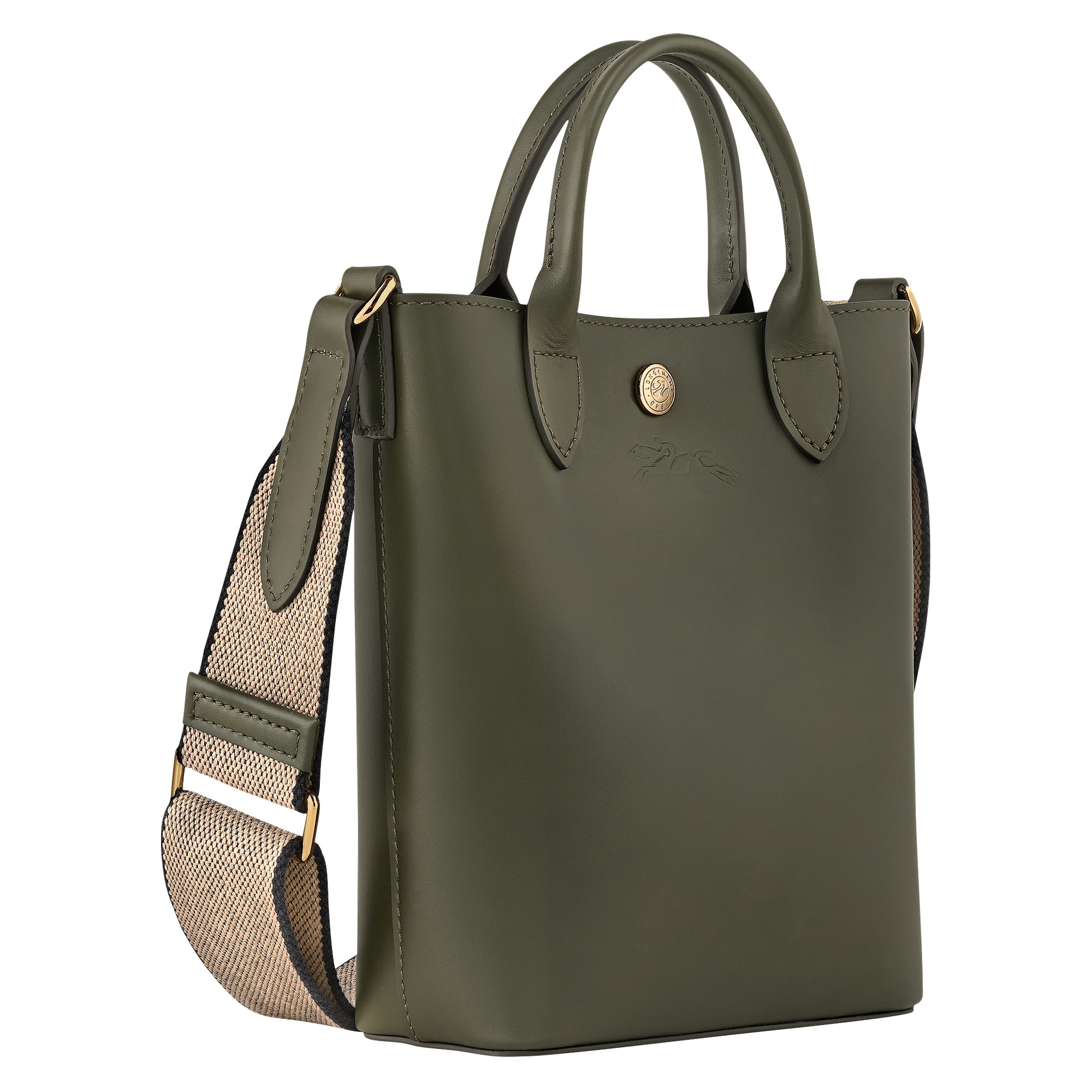 Épure XS Tote bag Khaki - Leather - 3