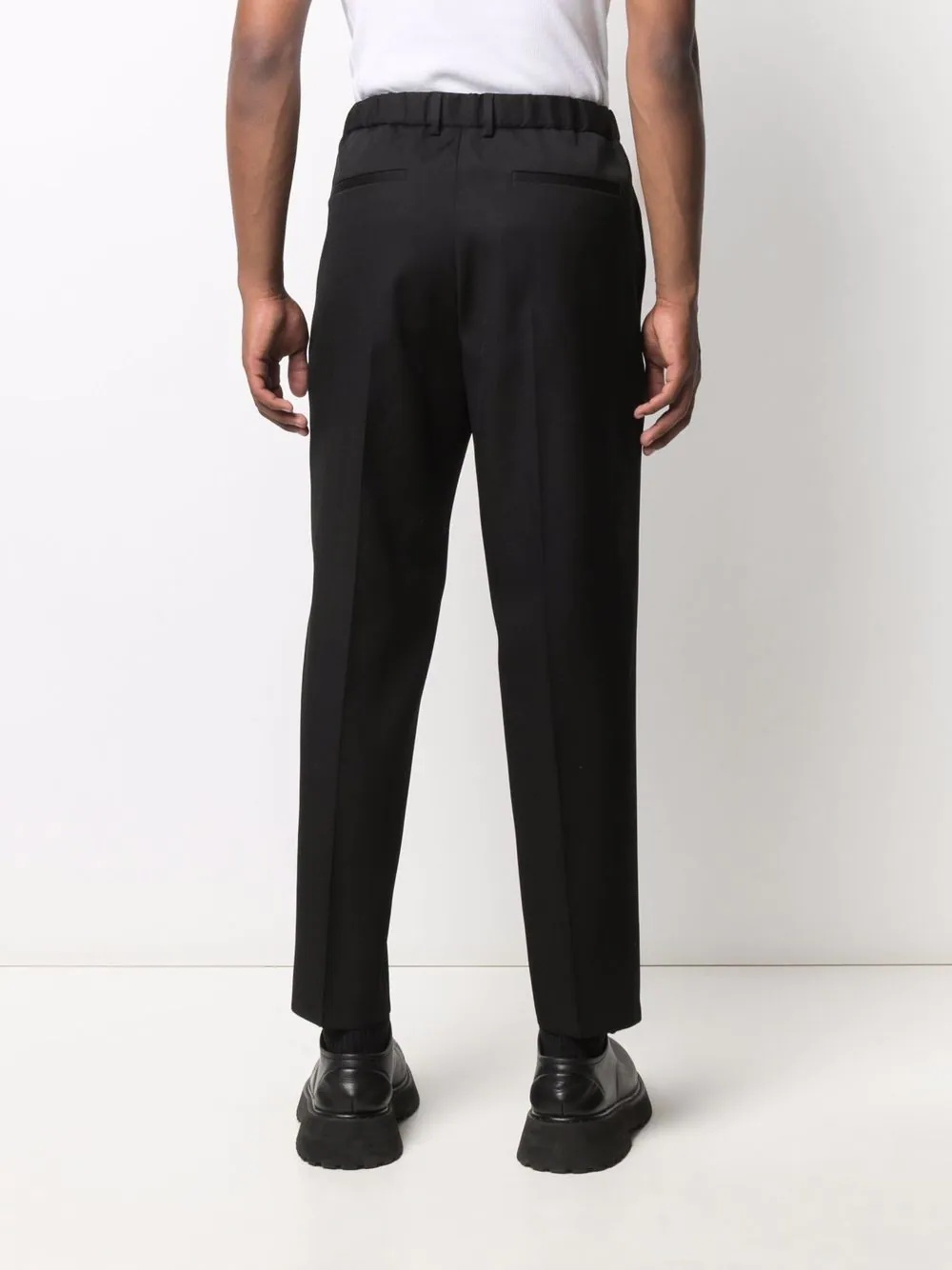 straight-leg tailored trousers - 4